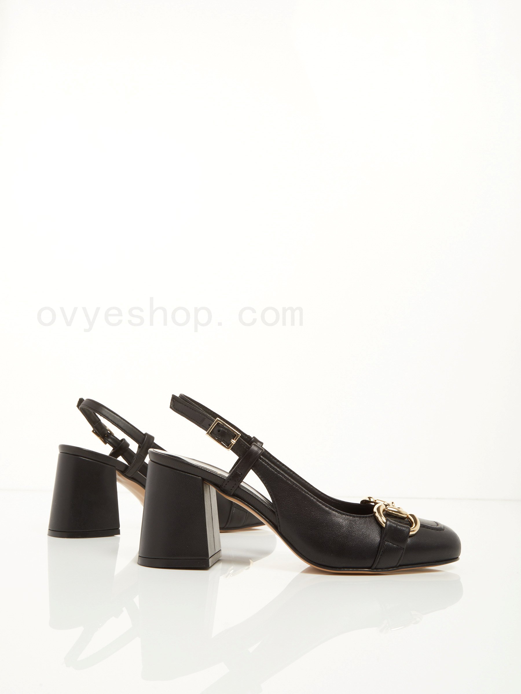 Leather Slingback With Horsebit F0817885-0428 Comprare